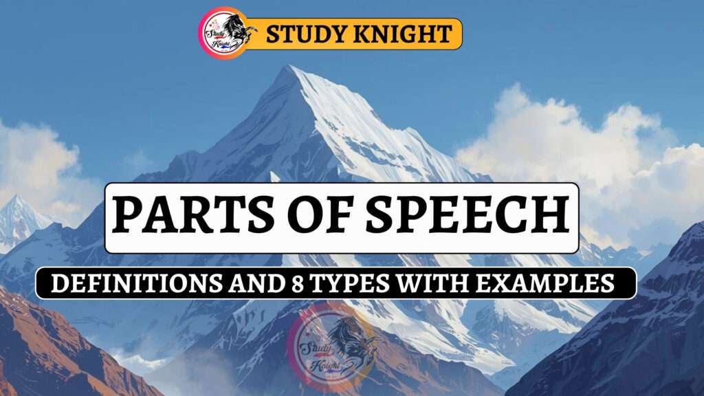 Parts of Speech in English Grammar